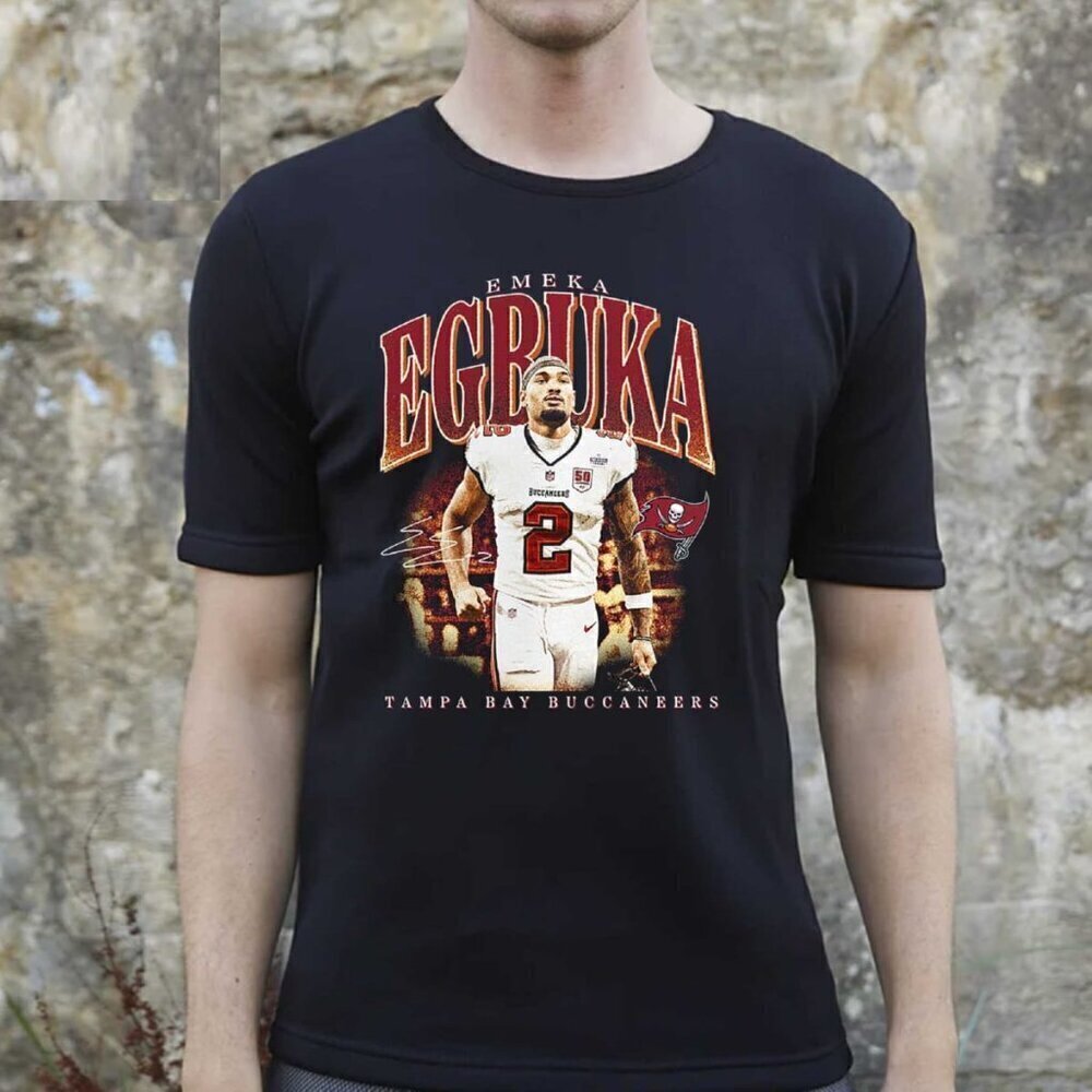 Emeka Egbuka Tampa Bay Buccaneers Big & Tall Player Hype T-shirt .